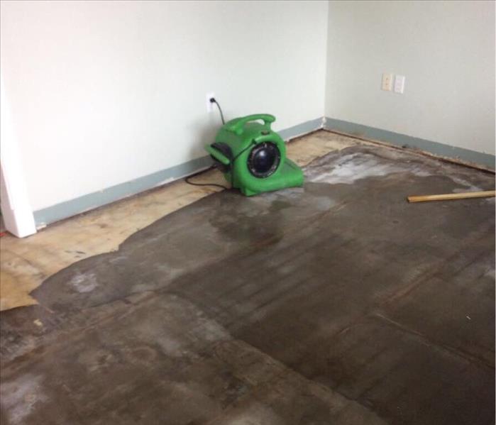 SERVPRO equipment in a room